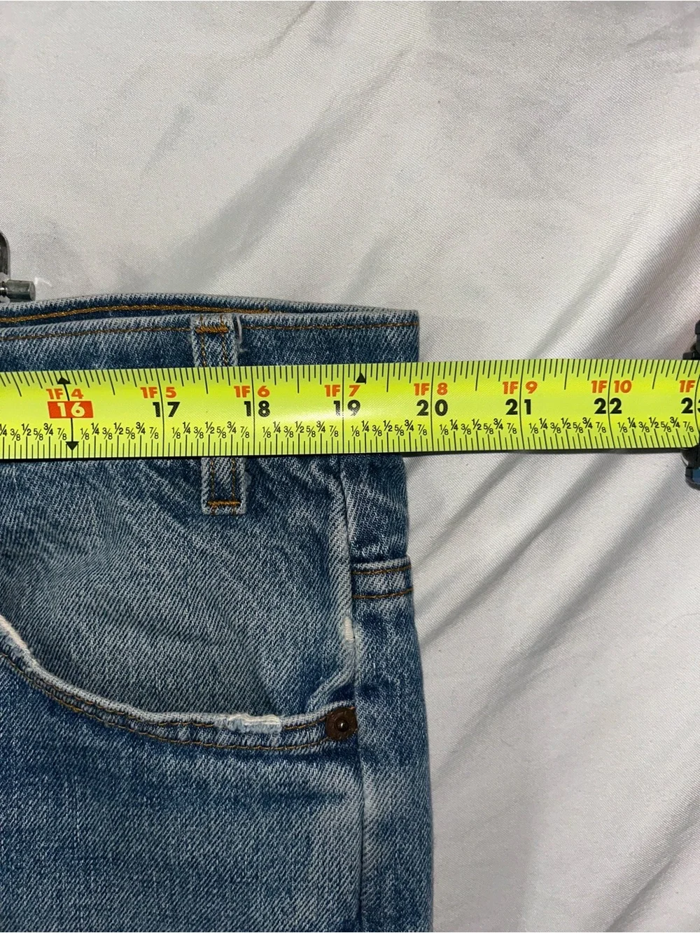 Vtg 1988 Levi's 517 Orange Tab Jeans Made in USA Bootcut Heavyweight Denim 39x31